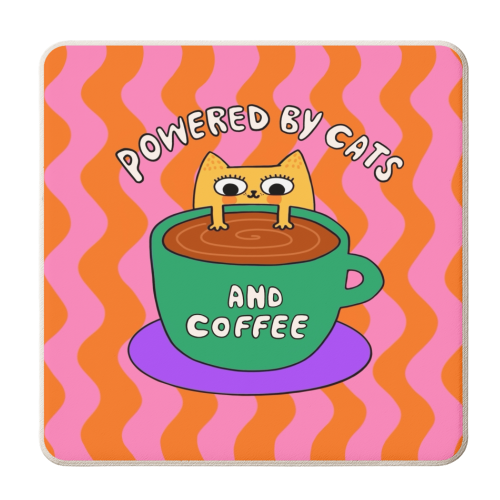 Cats And Coffee - personalised beer coaster by The Paper Tail
