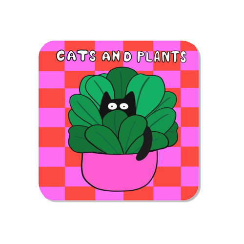 Cats And Plants - Magnet by The Paper Tail
