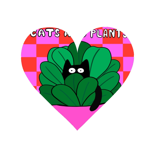 Cats And Plants - Magnet by The Paper Tail