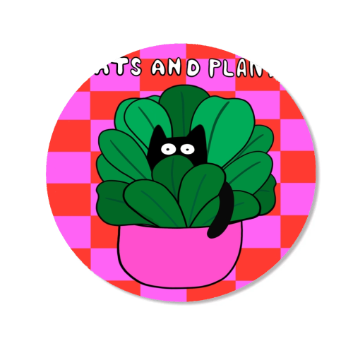 Cats And Plants - Magnet by The Paper Tail
