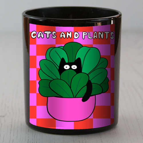 Cats And Plants - scented candle by The Paper Tail