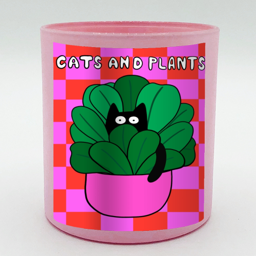 Cats And Plants - scented candle by The Paper Tail
