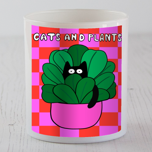 Cats And Plants - scented candle by The Paper Tail