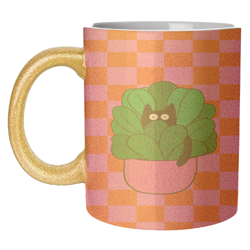 Cats And Plants - unique mug by The Paper Tail