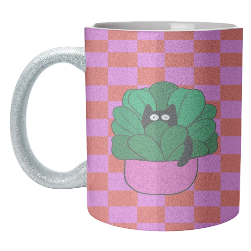 Cats And Plants - unique mug by The Paper Tail