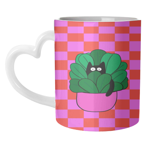 Cats And Plants - unique mug by The Paper Tail