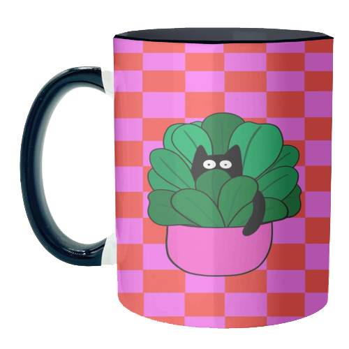 Cats And Plants - unique mug by The Paper Tail