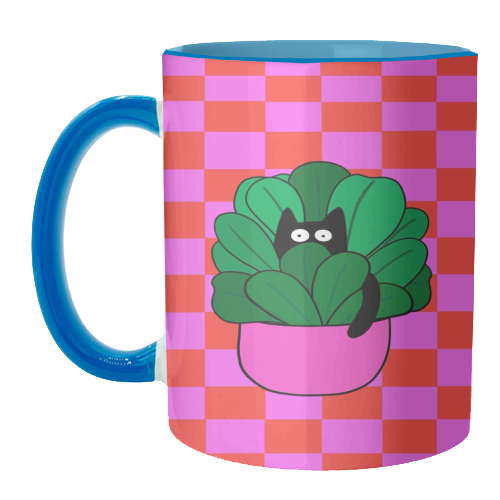 Cats And Plants - unique mug by The Paper Tail