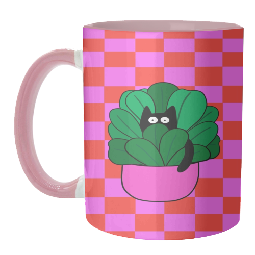 Cats And Plants - unique mug by The Paper Tail