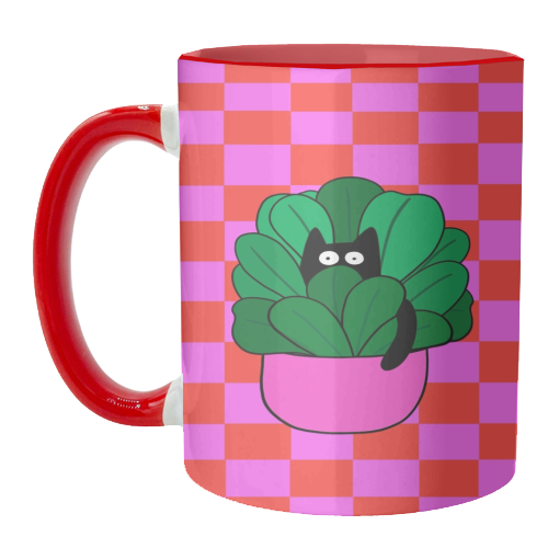 Cats And Plants - unique mug by The Paper Tail