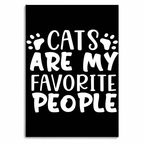 cats are my favorite people - personalised A4, A5, A6 notebook by Anastasios Konstantinidis