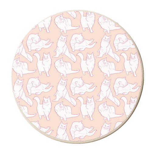 Cats Galore  - personalised beer coaster by Alexandra McCarthy