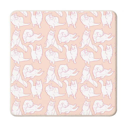 Cats Galore  - personalised beer coaster by Alexandra McCarthy