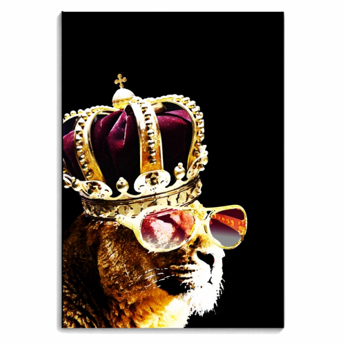 CATS IN HATS - THE KING OF THE JUNGLE - personalised A4, A5, A6 notebook by Wallace Elizabeth