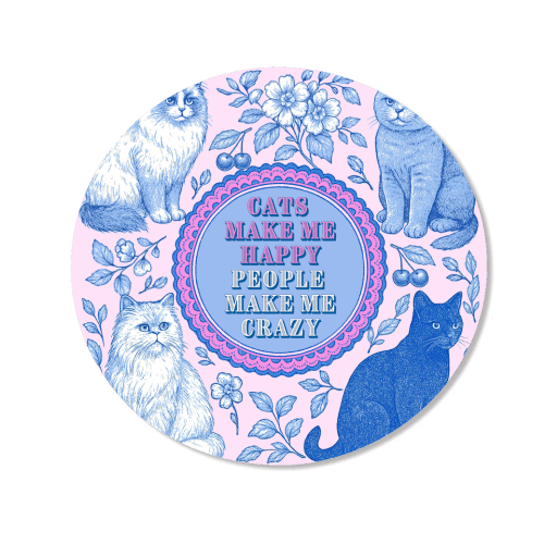Cats Make Me Happy - Magnet by Lilly Rose