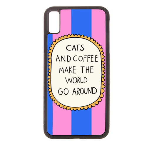 Cats Make The World Go Around - stylish phone case by The Paper Tail