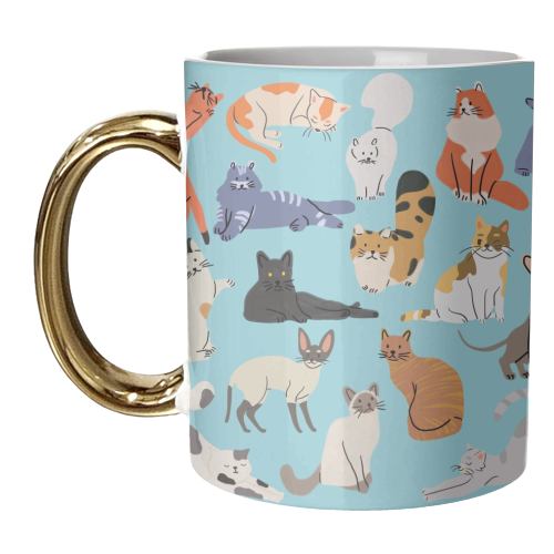 Cats - unique mug by Lilly Rose