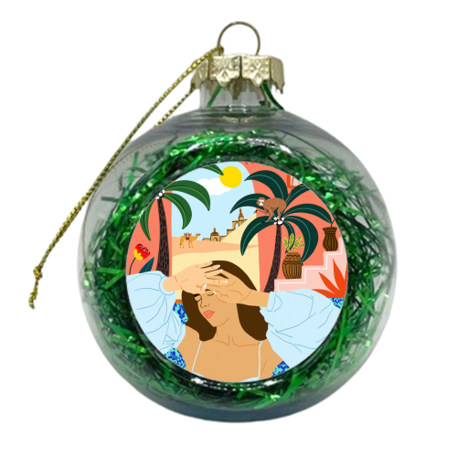 Cause a little bit of summer is what the whole year is all about - xmas bauble by Uma Prabhakar Gokhale