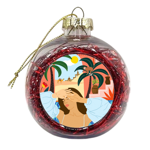 Cause a little bit of summer is what the whole year is all about - xmas bauble by Uma Prabhakar Gokhale