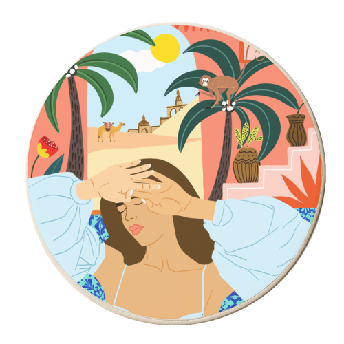 Cause a little bit of summer is what the whole year is all about - personalised beer coaster by Uma Prabhakar Gokhale