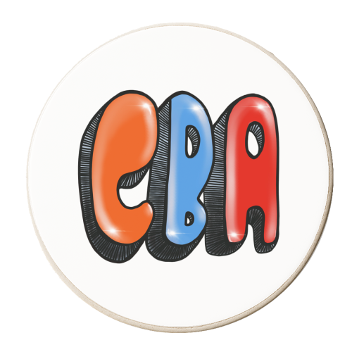 CBA - personalised beer coaster by PixieDrew