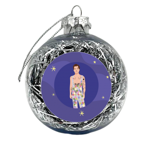 Celebrate In Style - Harry Print - xmas bauble by Laura Lonsdale