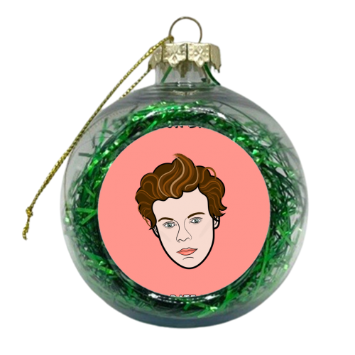 Celebrate Your Birthday In Style - xmas bauble by Adam Regester