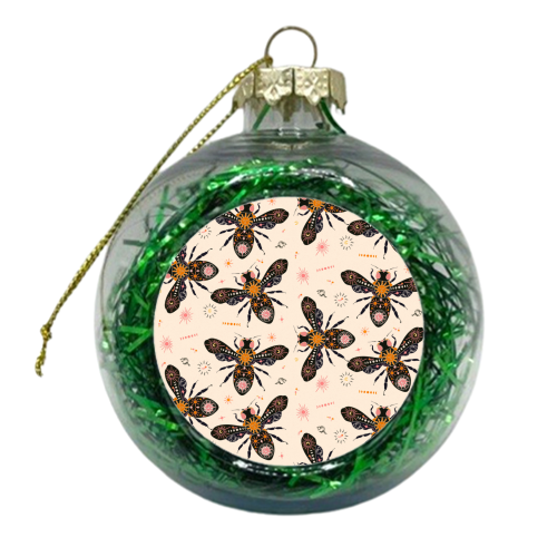 Celestial Buzz - xmas bauble by Lisa Wardle