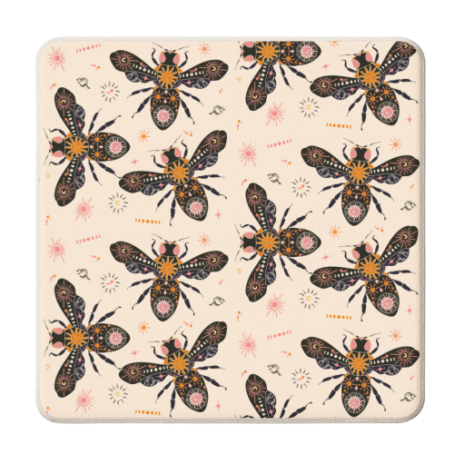 Celestial Buzz - personalised beer coaster by Lisa Wardle