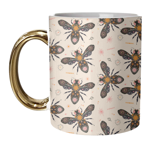 Celestial Buzz - unique mug by Lisa Wardle