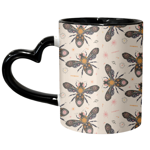 Celestial Buzz - unique mug by Lisa Wardle