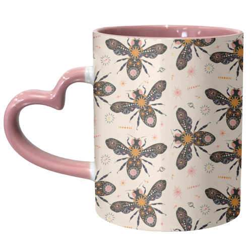 Celestial Buzz - unique mug by Lisa Wardle