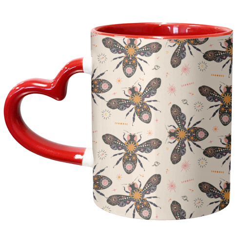 Celestial Buzz - unique mug by Lisa Wardle