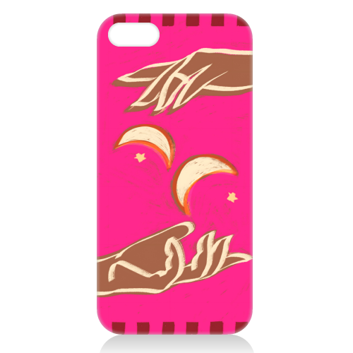 Celestial Exchange – A Couple Of Moons - unique phone case by Uma Prabhakar Gokhale