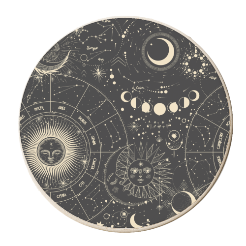 Celestial map - personalised beer coaster by haris kavalla