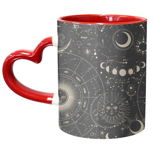 Celestial map - unique mug by haris kavalla