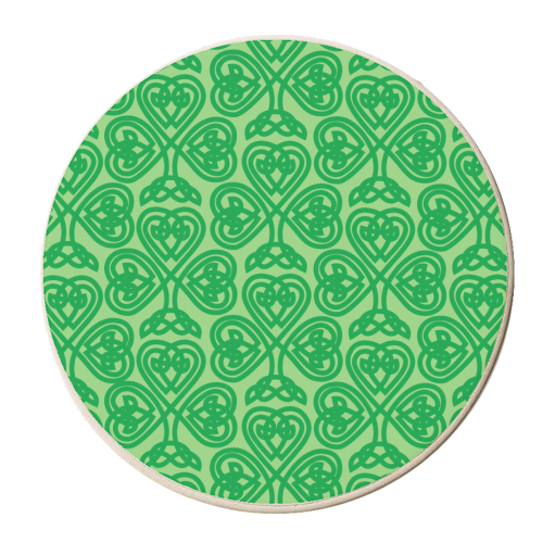 CELTIC SHAMROCK - personalised beer coaster by AP
