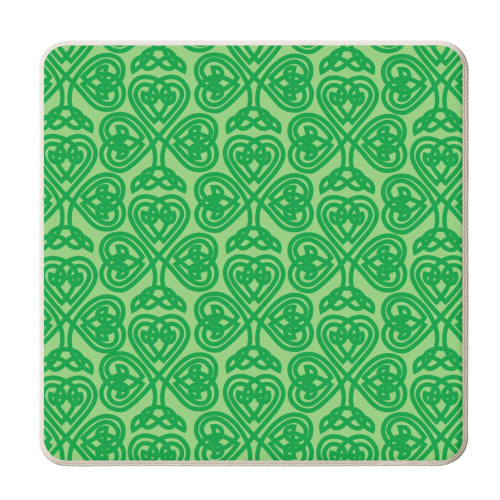 CELTIC SHAMROCK - personalised beer coaster by AP