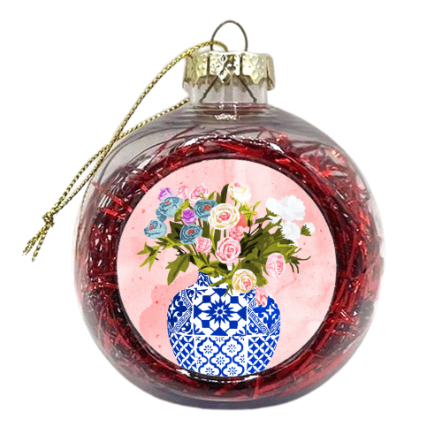 Ceramic Planter - xmas bauble by Uma Prabhakar Gokhale
