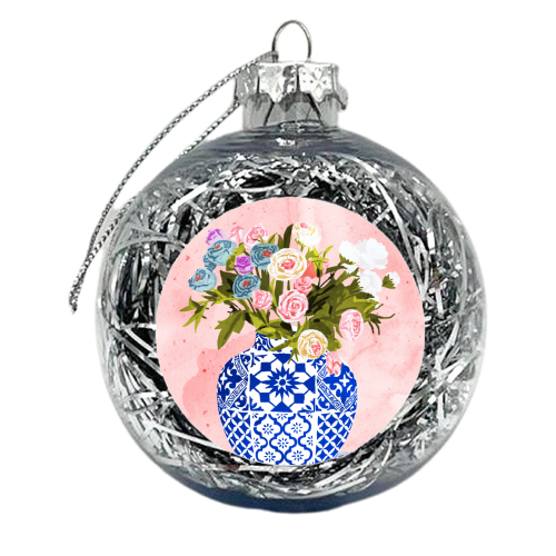 Ceramic Planter - xmas bauble by Uma Prabhakar Gokhale