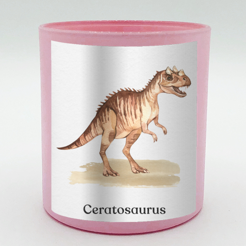 Ceratosaurus - scented candle by Gal Design