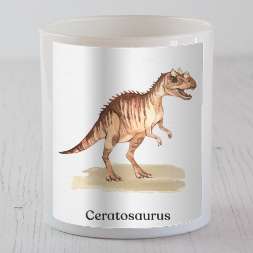 Ceratosaurus - scented candle by Gal Design