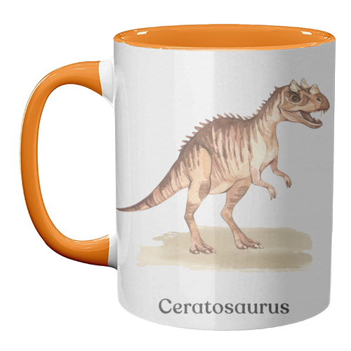 Ceratosaurus - unique mug by Gal Design