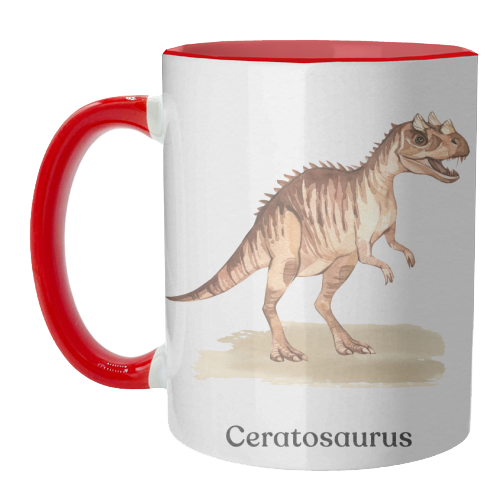 Ceratosaurus - unique mug by Gal Design