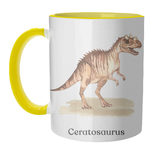 Ceratosaurus - unique mug by Gal Design
