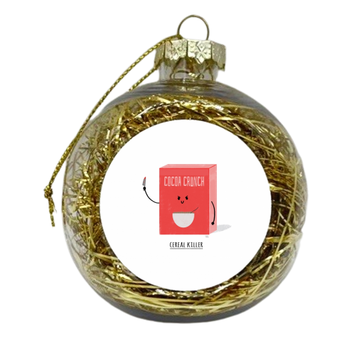 Cereal Killer - xmas bauble by Leeann Walker