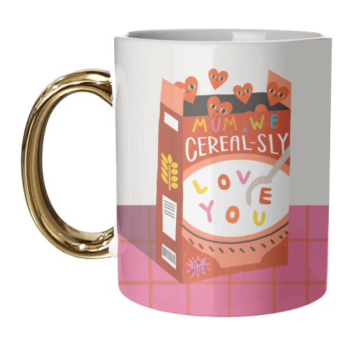 Cereal Mum Design - unique mug by AbiGoLucky