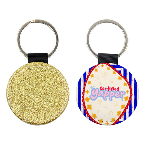 Certified Yapper - keyring by Yaz Raja