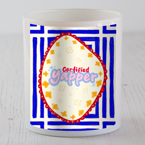 Certified Yapper - scented candle by Yaz Raja