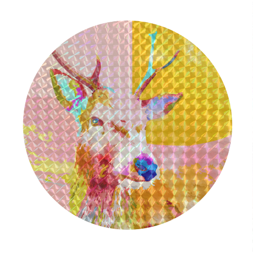 Cervine - Circle Sticker by Uma Prabhakar Gokhale